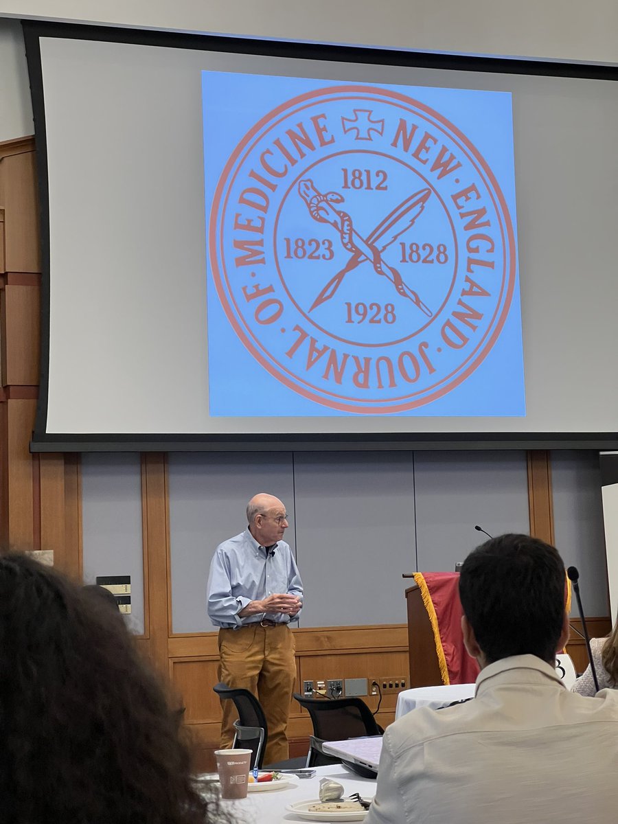 Izhan_Hamza's tweet photo. Wonderful talk by Dr. Jeffery Drazen former EIC of NEJM on the play of chance and the history of TB.
#MedX #GCSRT #Harvardmed https://t.co/enDQ3sMwNQ
