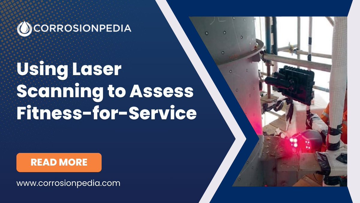 corrosionpedia's tweet image. Laser scanning is a highly effective and accurate inspection method for measuring changes in geometry of pressurized vessels, piping and pipelines.
Learn more: buff.ly/2zkSuY8

#LaserScanning #Profilometry #PipelineInspection #VesselSafety #PrecisionTech