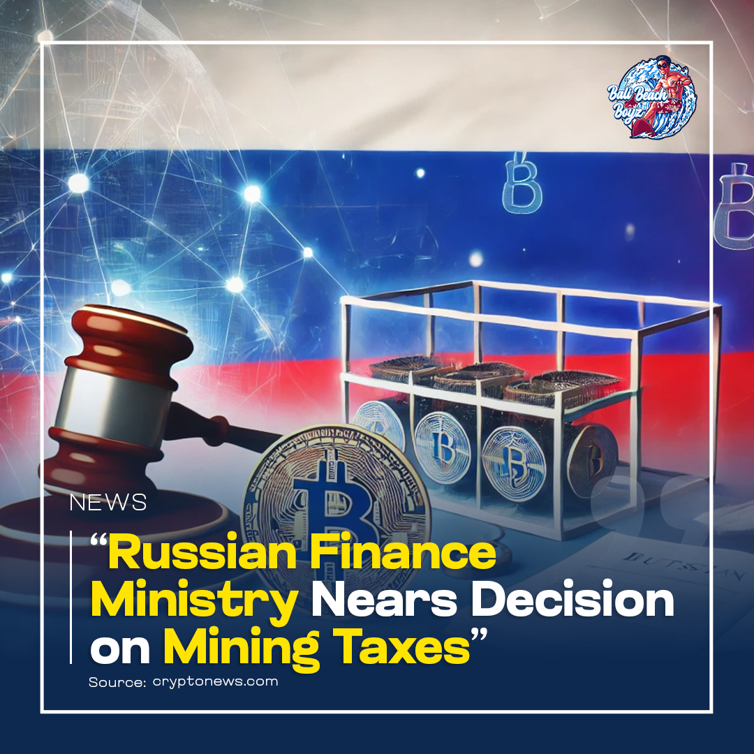 The Russian Ministry of Finance is moving toward finalizing tax policies for crypto mining, potentially transforming the mining landscape in the country. These new laws could have a big impact on miners!

#CryptoMining #Russia #TaxReform #CryptoNews #MiningRegulations #Blockchain
