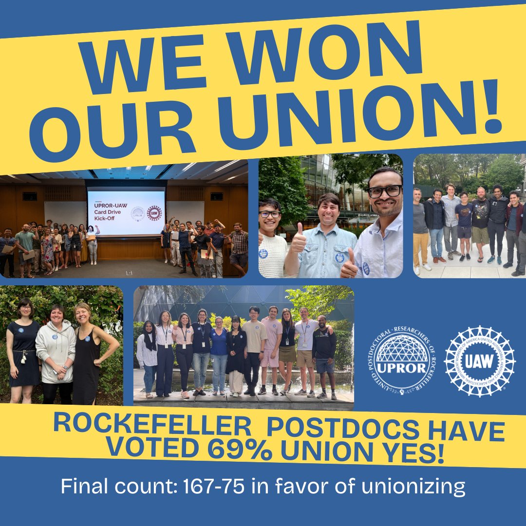 The votes are in: WE WON OUR UNION! 🎉