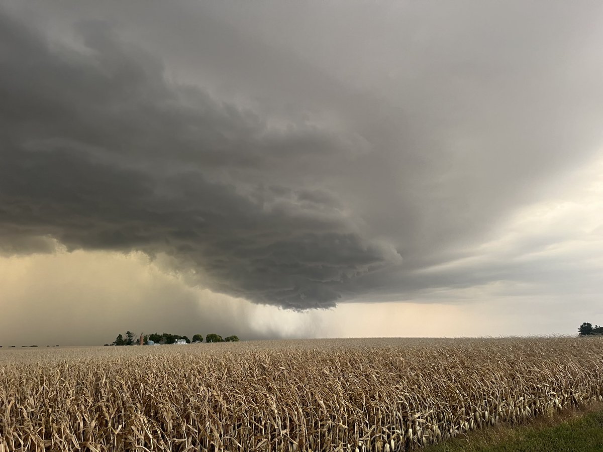 WxCjs's tweet image. outflow north of Ames #iawx