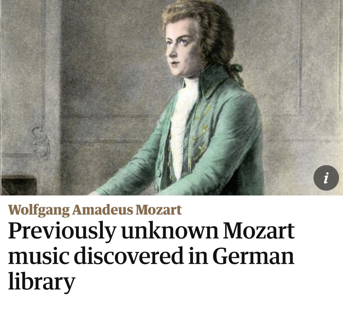 New Mozart dropping soon.