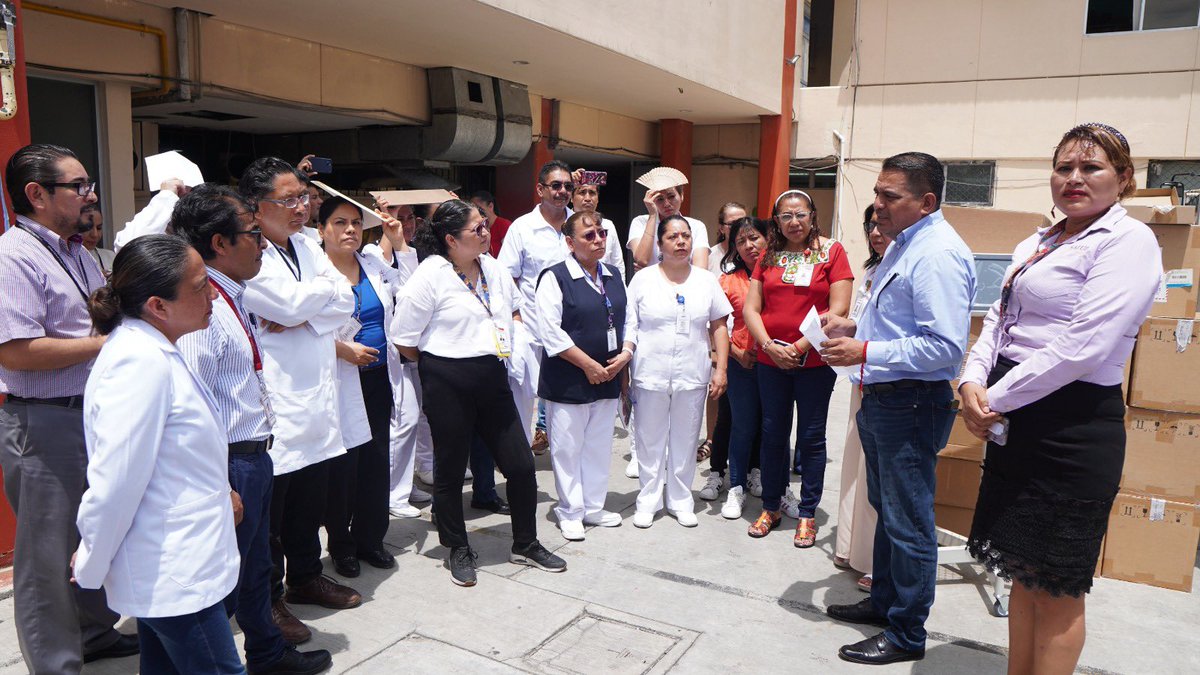 SSO_GobOax's tweet photo. Con una inversión de más de 4 millones de pesos para fortalecer los servicios médicos en la entidad, @SSO_GobOax hizo entrega de equipamiento al Hospital General de Servicios de Salud IMSS-Bienestar Dr Aurelio Valdivieso. 

👉🏻https://t.co/kp3IC9GJwr https://t.co/6xyk7ndIpE