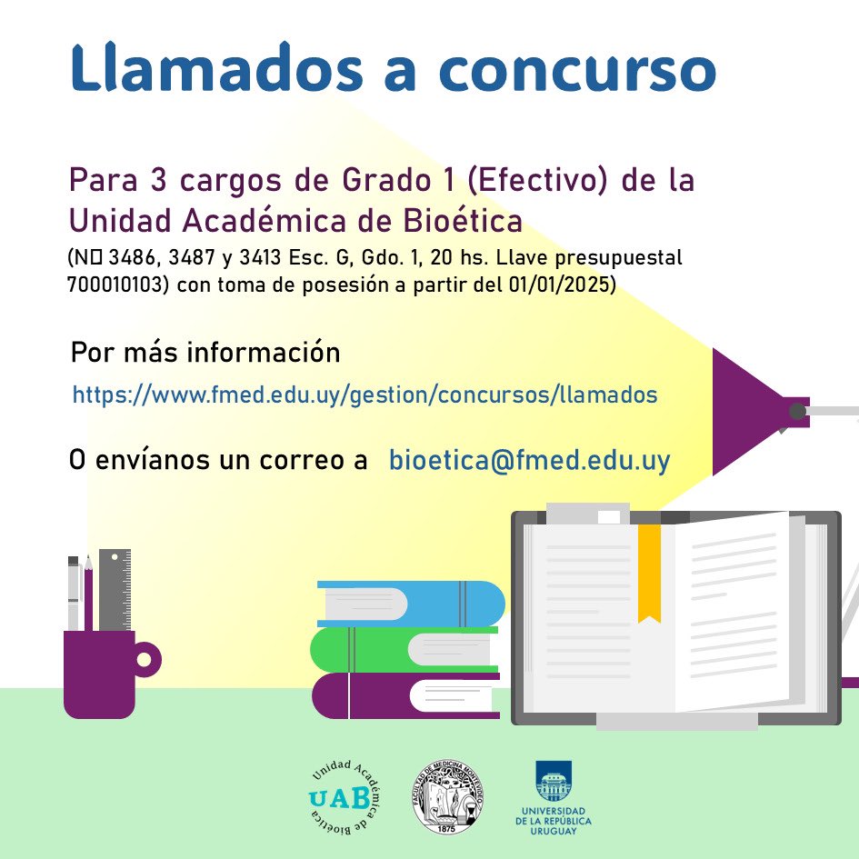 Unidad de Bioética (@bioeticauy) on Twitter photo 