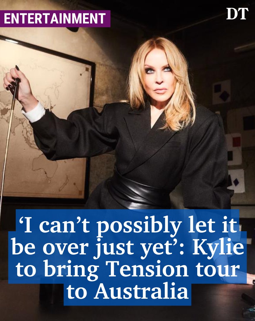 dailytelegraph's tweet image. Pop superstar Kylie Minogue is coming home for her first Australian tour since 2019 and says she “can’t wait to share beautiful and wild moments with fans”. MORE: bit.ly/3Bco8Lf #kylieminogue