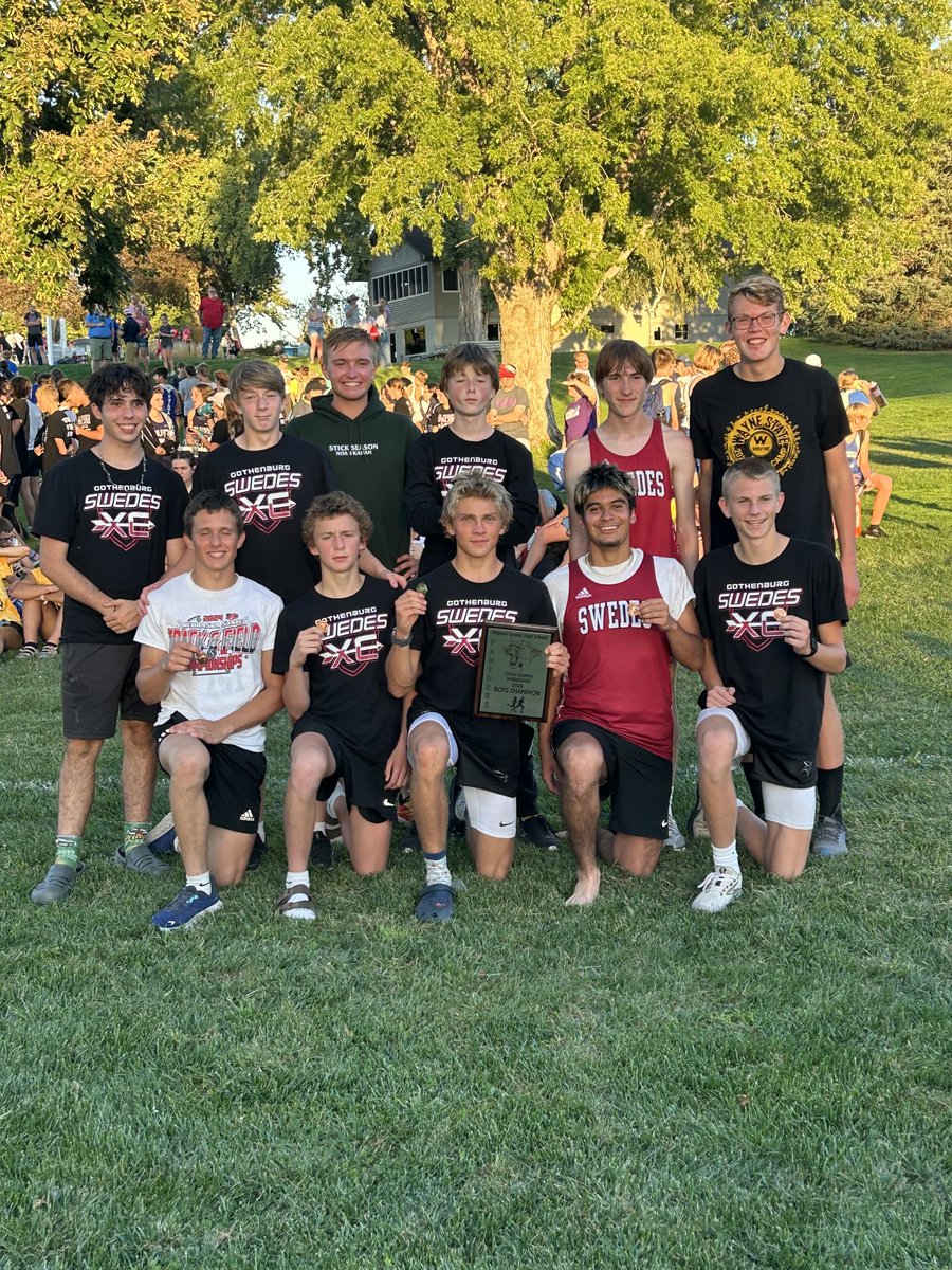Fillmore Central Invite Champs!! Great team effort.  Proud of the way some guys stepped up for their teammates today. ⁦<a href="/SwedesAD/">Gothenburg Activities</a>⁩ ⁦<a href="/GBurgSwedes/">Gothenburg Schools</a>⁩