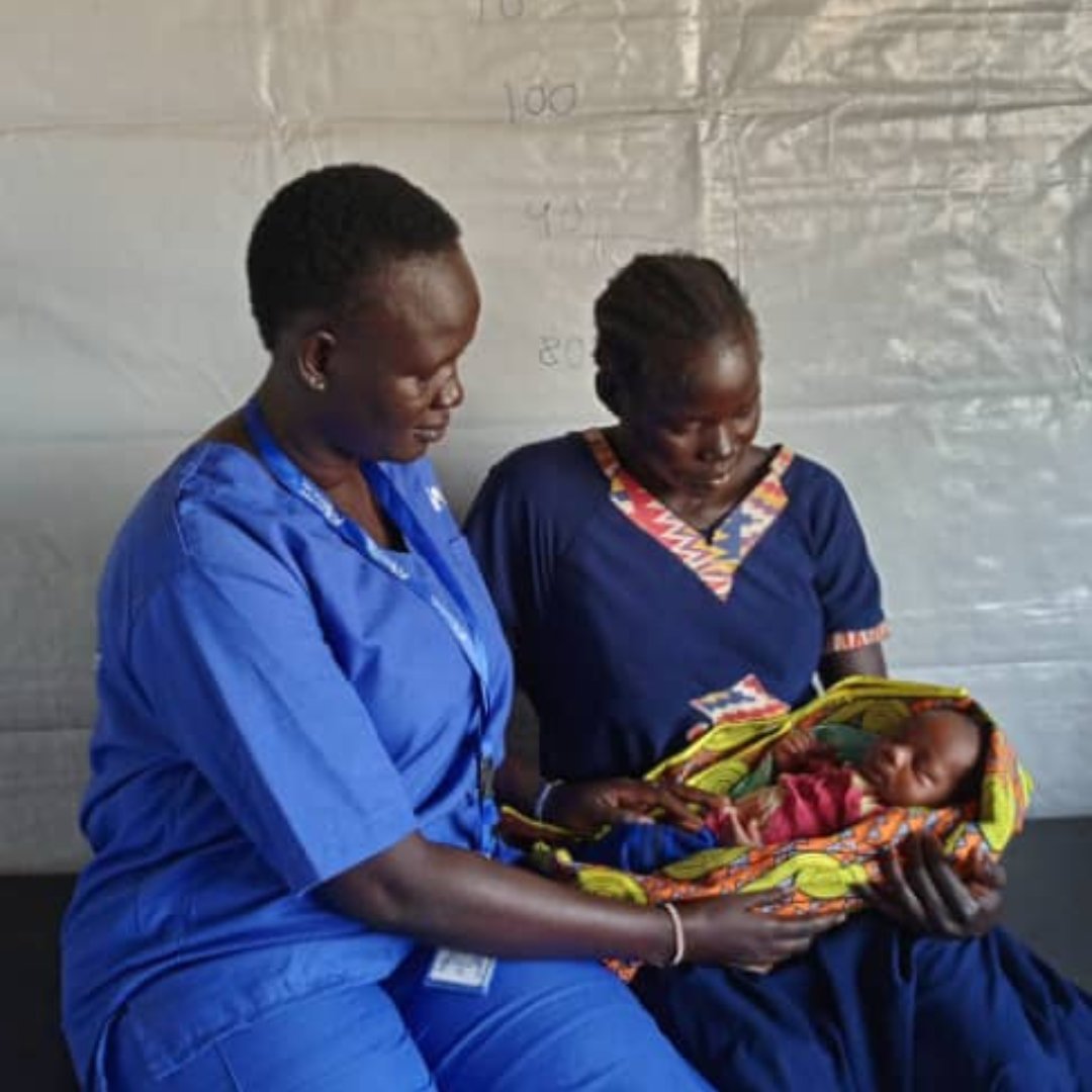 When Nyawech Chamjok Lahm went into labor at the Way Station displaced peoples camp, our mobile medical team was ready to support her every step of the way. With the help of our team of trained professionals, Nyawech safely delivered a healthy baby boy!