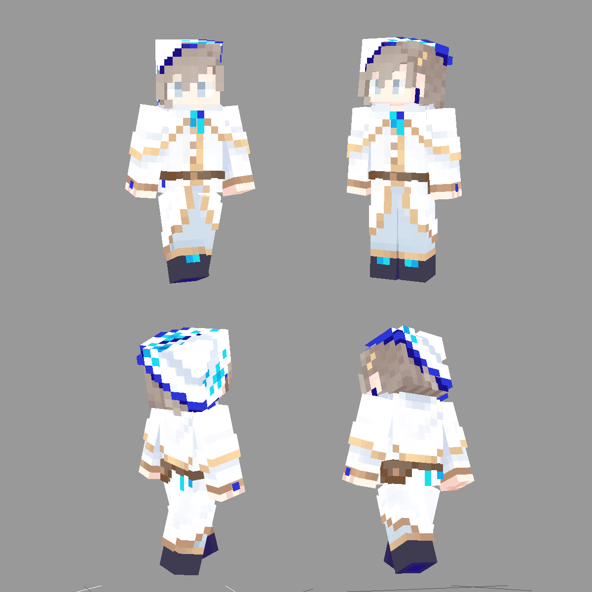 Soyuah_'s tweet photo. ダウナーウィッチ風 氷結のかなえスキン
とんがり帽子作るの楽しかった　#かな絵 

png↓
https://t.co/lrgc5yQPtA https://t.co/EakprjXC4u