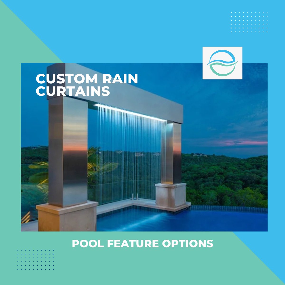smarterpools's tweet image. 🌧️ Transform Your Pool with Custom Rain Curtains! 🌧️ Whether you're looking for a soothing ambiance or an eye-catching focal point, our custom rain curtains deliver it all with integrated smart controls. 🌿✨ #PoolFeatures #RainCurtain #PoolsideVibes #WaterFeatures #TropicalVibes