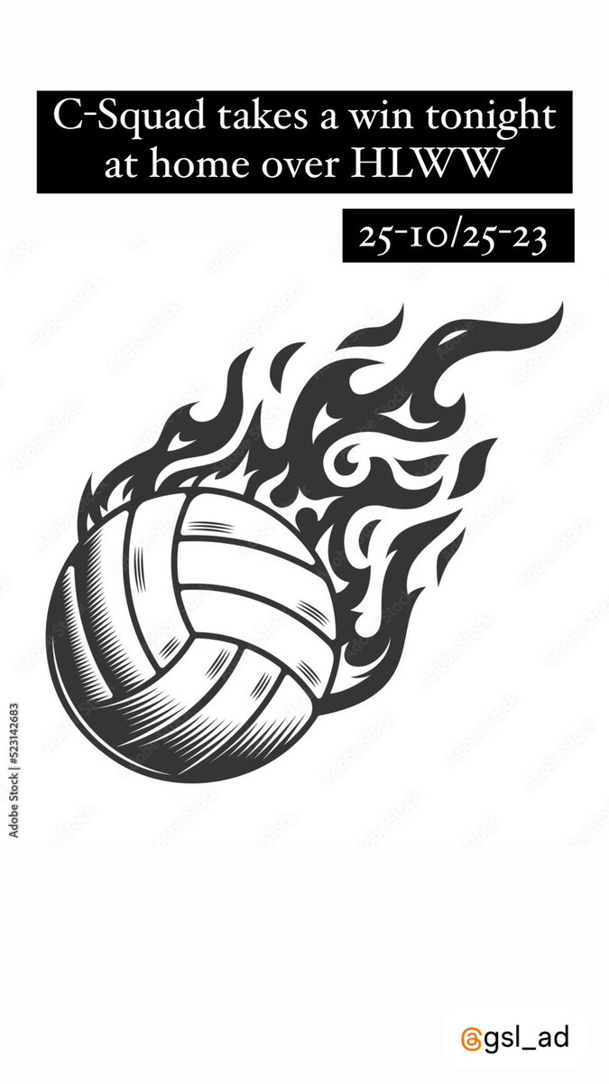 C-Squad takes a win at home over HLWW tonight! 25-10/25-23 🏐🙌🏽💜 <a href="/GSL_ACTIVITIES/">Dean Schwirtz</a>