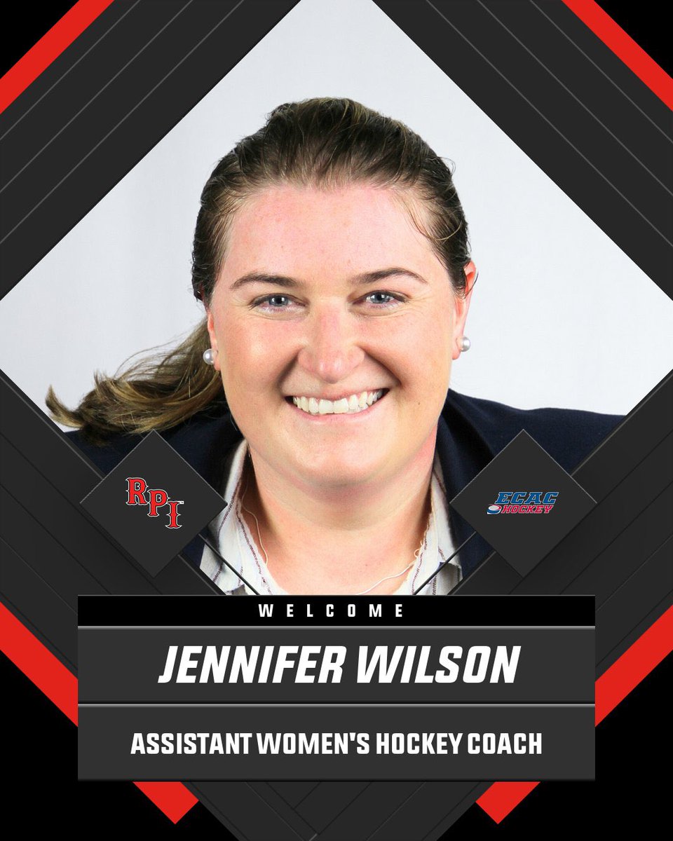 RPI_WHockey's tweet image. Welcome to RPI, Coach Wilson and Coach Taylor!! Learn more about the Engineers’ two new assistant coaches below:

Asst. Coach Jennifer Wilson: bit.ly/3XuHlzb
Asst. Coach Rebecca Taylor: bit.ly/4esnBmC