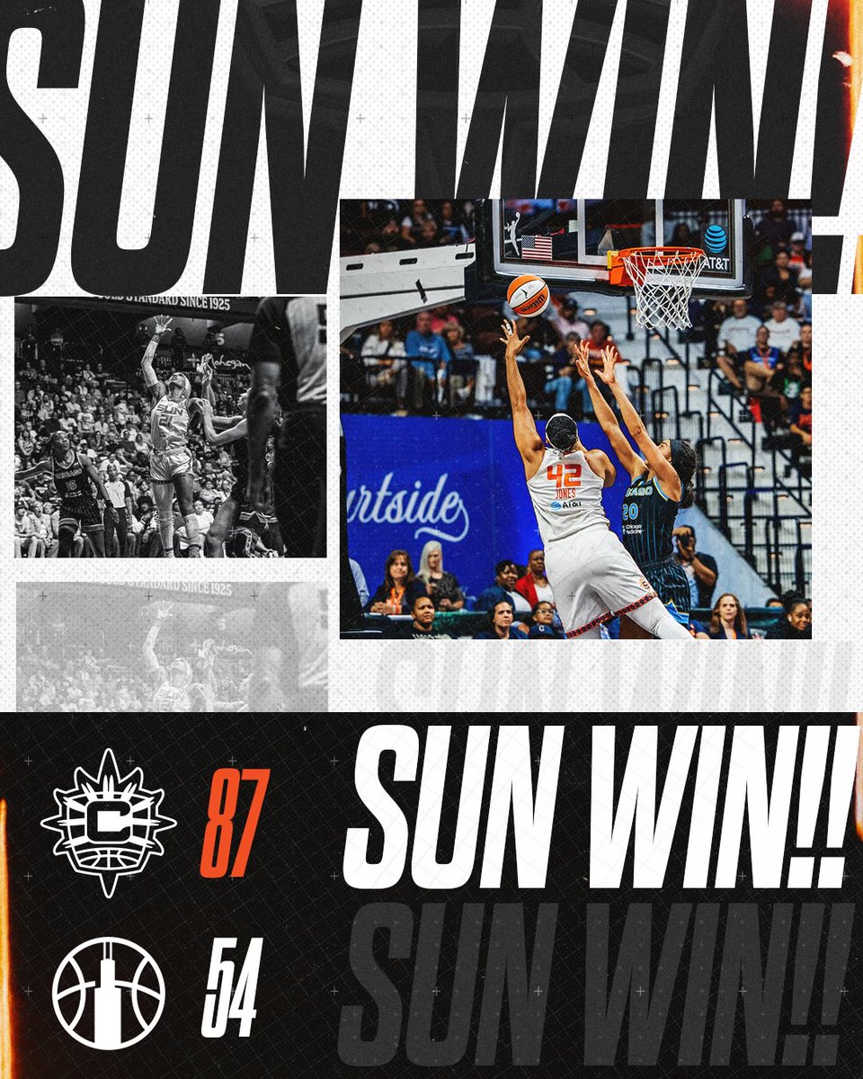 ConnecticutSun's tweet image. SUN W! 

#SunWin #BringTheHeat