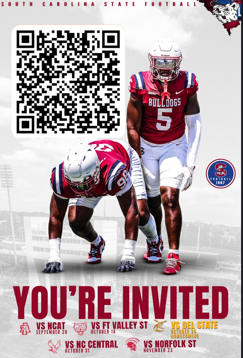 JoshuaNesbit_'s tweet photo. Thank you South Carolina State University for the football game day invite 
@CoachCParrott 
Go Dogs!!!! https://t.co/k7ZZ8gyDsH