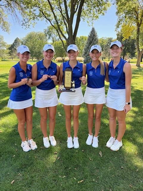 Undefeated, #1-ranked Marian Varsity Golf played their best golf of the season with a sporty 317 at tough Norfolk CC.   Another week, another tourney win!