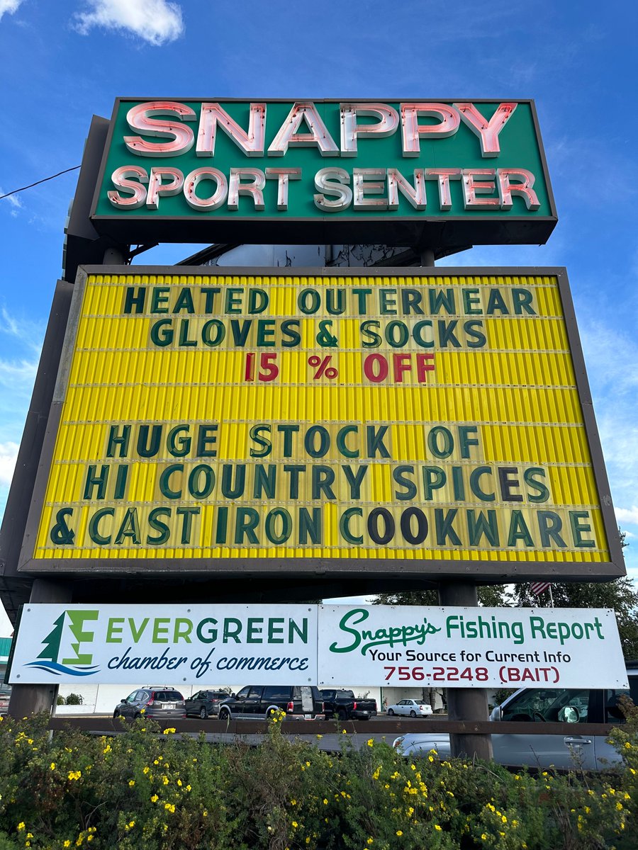 snappysmt's tweet image. It is Thursday again and we have some great stuff in store for you!
Check out our current specials and promos here buff.ly/4gqaHHH  or come in and visit Flathead's Best Fishing and Fir*a*m Shop!

#snappysreaderboard #localownedandoperated #snappyssince1947