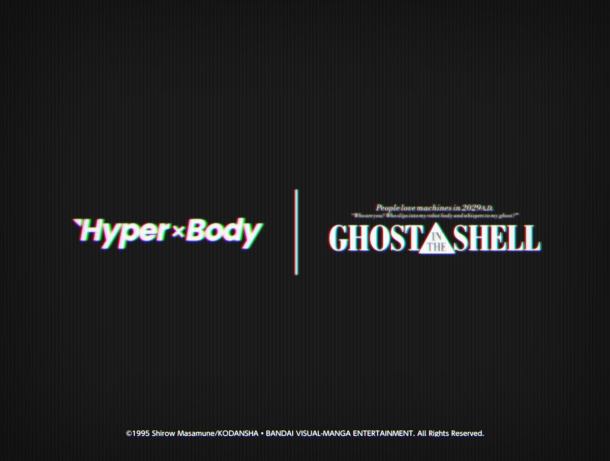 goodsmile_en's tweet image. ◤◢◤◢◤◢◤◢◤◢◤◢◤◢

　　　　Hyper Body
　　　　　　  ✕
　　　Ghost in the Shell

◤◢◤◢◤◢◤◢◤◢◤◢◤◢

Stay tuned for more information coming soon.

#GhostInTheShell #HyperBody #goodsmile