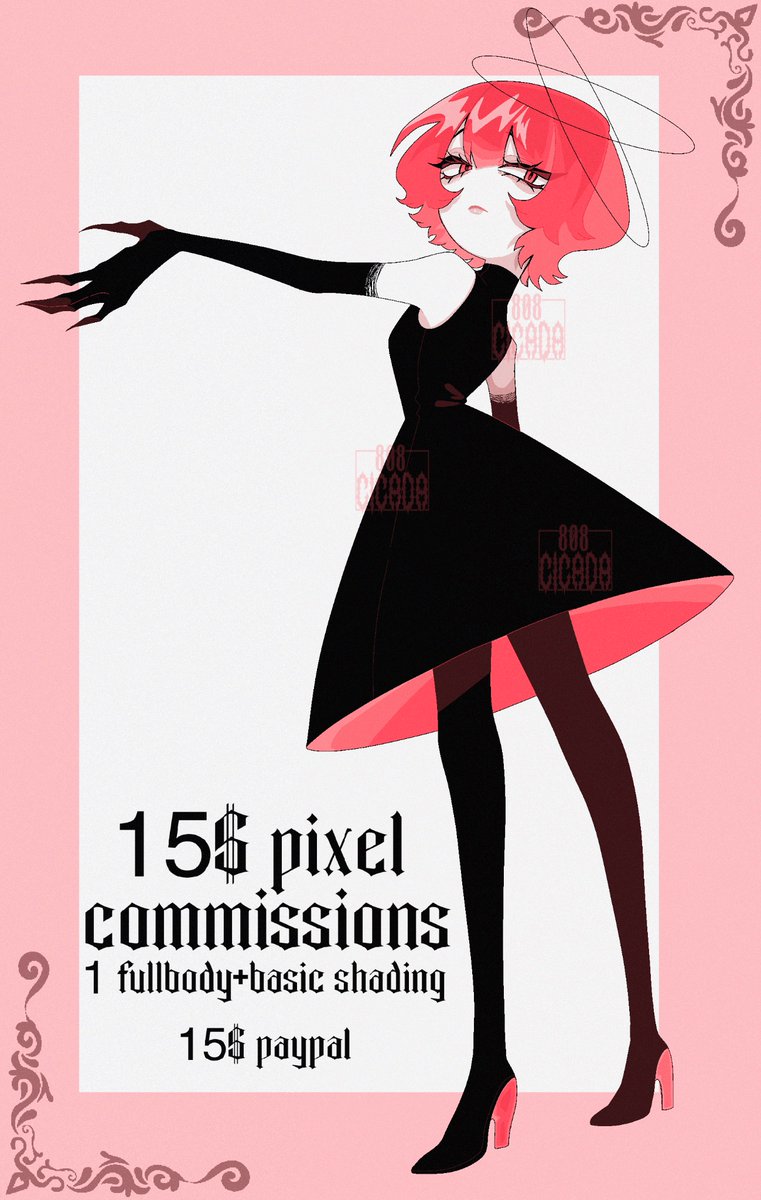 23_33AM's tweet photo. i have 15$ c0ms open <:)
fullbody+basic shading, paypaI only

ToS below
https://t.co/hJ94hGOCQy https://t.co/UtRbgoX8C5