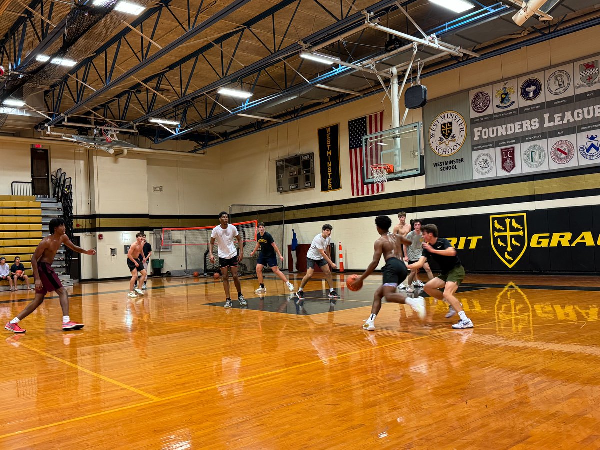 Thank you to <a href="/DPringleCoach/">Coach Pringle</a> and <a href="/WestyAthletics/">Westminster School Athletics</a> for a great open gym run tonight and having me here!

Westminster is a young and talented squad, headlined by <a href="/QU_MBB/">Quinnipiac Men's Basketball</a> commit <a href="/jaydenreid_/">Jayden Reid</a> and surrounded by nice pieces in <a href="/E15Griffin/">Ethan Griffin</a> <a href="/sonnybuckets32_/">Baron (Sonny) Batchelor</a> <a href="/natemccleery/">Nate McCleery</a> &amp; <a href="/VillacisEthan/">Ethan Villacis</a>!