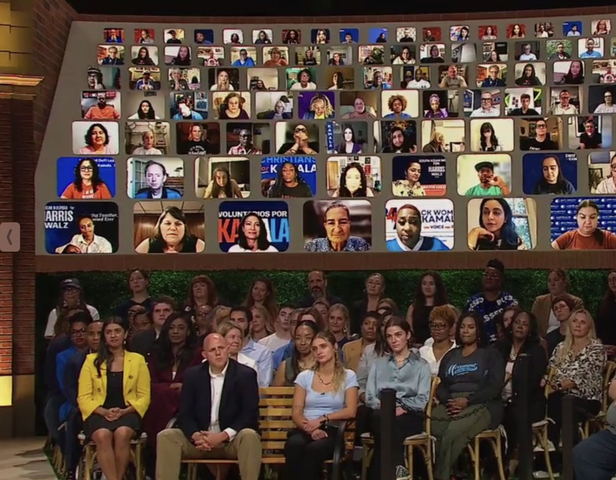 YIMBYDems's tweet image. Hundreds in the hall in Michigan and over 1000 live zoom participants from &amp;gt;150 grassroots #ForHarris orgs all around the country for the #UnitedForAmerica rally tonight, convened by @WinWithBLKWomen and hosted by @Oprah. We are answering the call.

#NotGoingBack #HarrisWalz2024