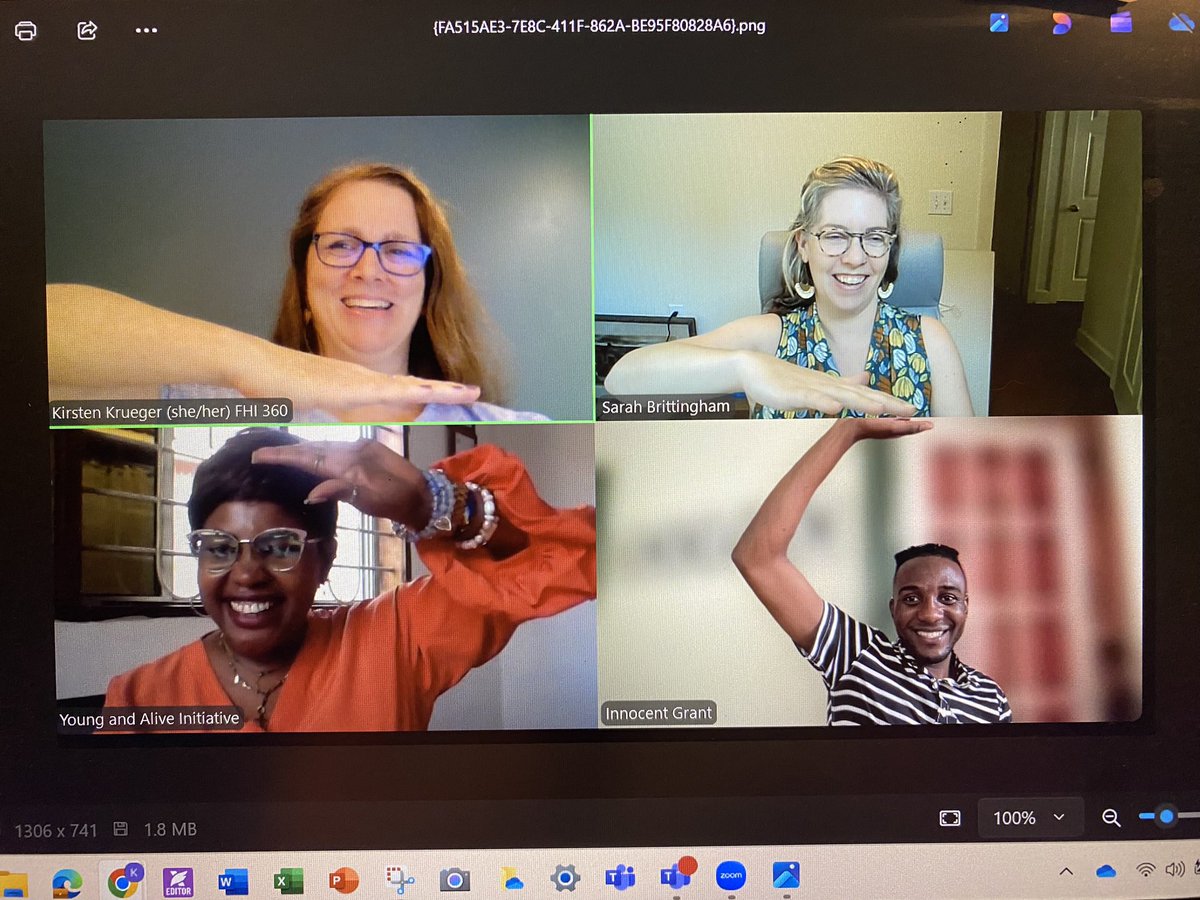 Such an honor to serve as co-chairs of the IBP Network
 the past 2 years. Last official meeting today. We’re giving ‘high fives’ for a job well-done!

who.int/teams/sexual-a…

#sexual and reproductive health and rights #knowledge exchange #advocacy