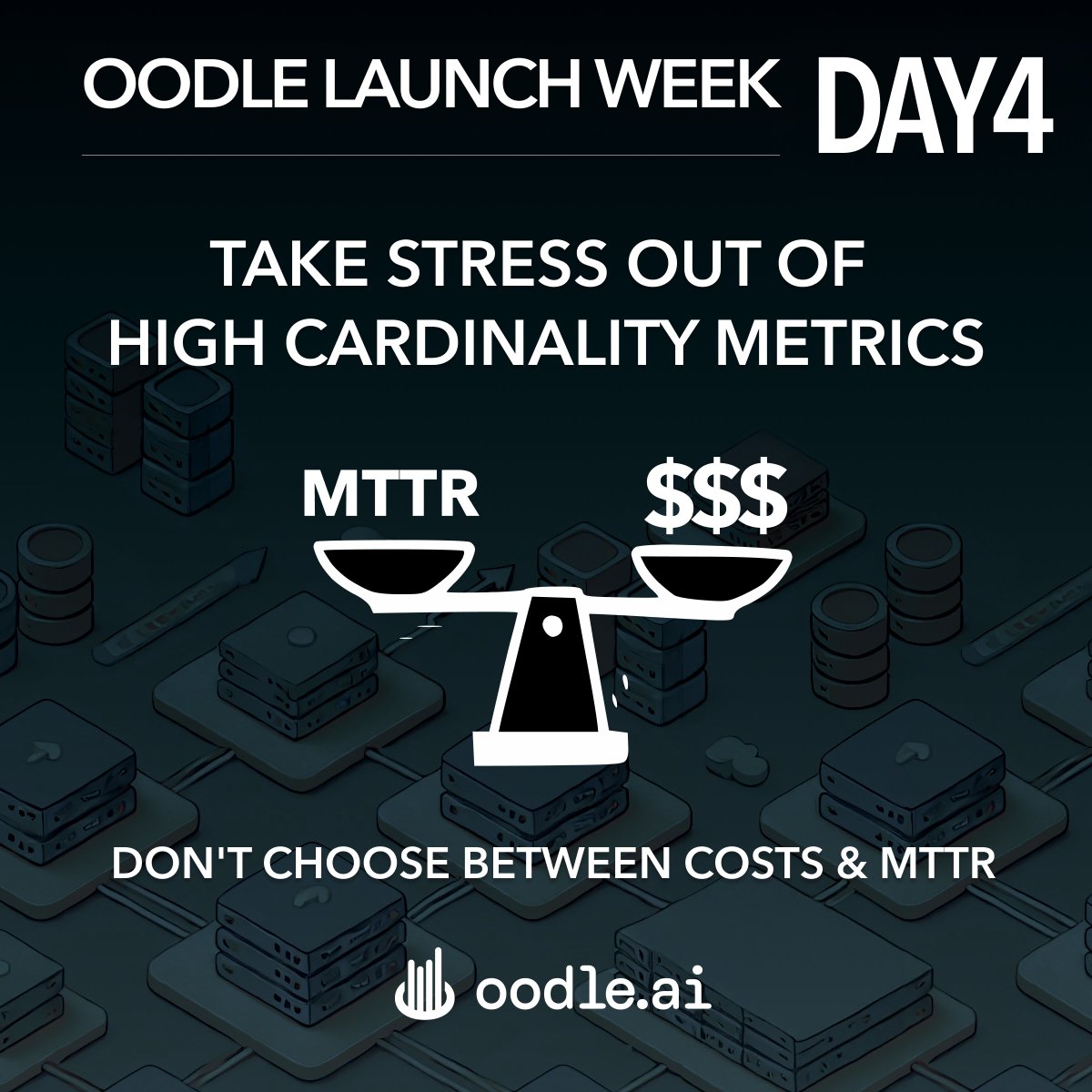 🚀Oodle Launch Week Day 4: Take Stress out of High Cardinality Metrics
Embrace High Cardinality Metrics &amp; Reduce MTTR. Oodle makes it affordable and possible.
Know More: tinyurl.com/ktru8bk9
Try it yourself in our High Scale simulated playground: tinyurl.com/44kt7dwb
#o11y