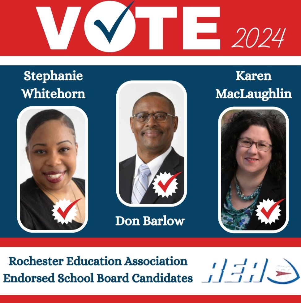 Help spread the word about the REA  endorsed school board candidates. #vote2024