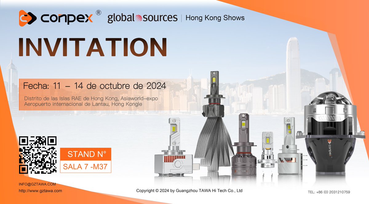 conpexofficial's tweet image. ✨ Calling all automotive industry leaders!
#Conpex is excited to announce our participation in Global Sources HK Shows 2024. We’re bringing our latest LED automotive lighting innovations to Booth M37 from Oct. 11th to 14th.
Let’s connect, collaborate &amp;amp; light up the future!