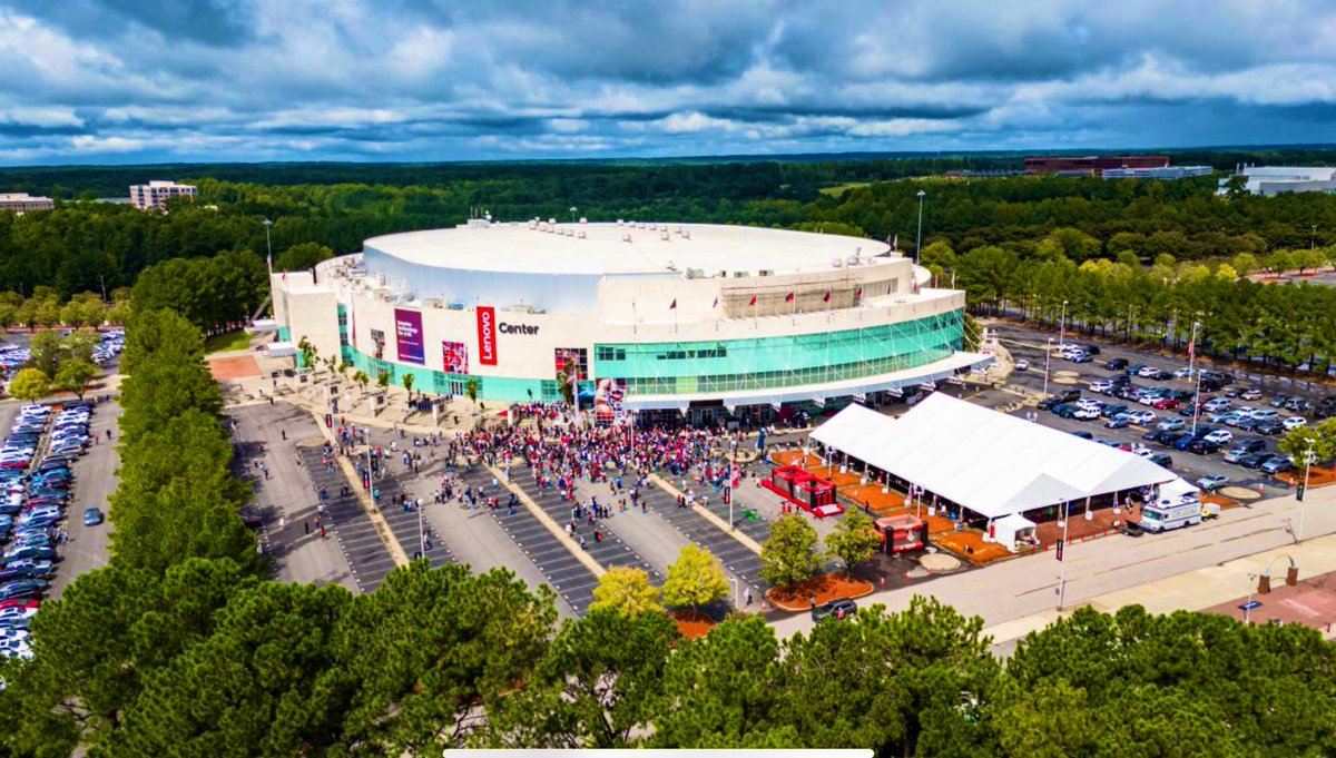 Today <a href="/Lenovo/">Lenovo</a> marked a proud and historic occasion: we officially unveiled the Lenovo Center, the preeminent sports and entertainment venue in Raleigh, NC! Lenovo is also now the Official Technology Partner of the <a href="/Canes/">Carolina Hurricanes</a> Exciting times at Lenovo! #WeAreLenovo #LenovoCenter