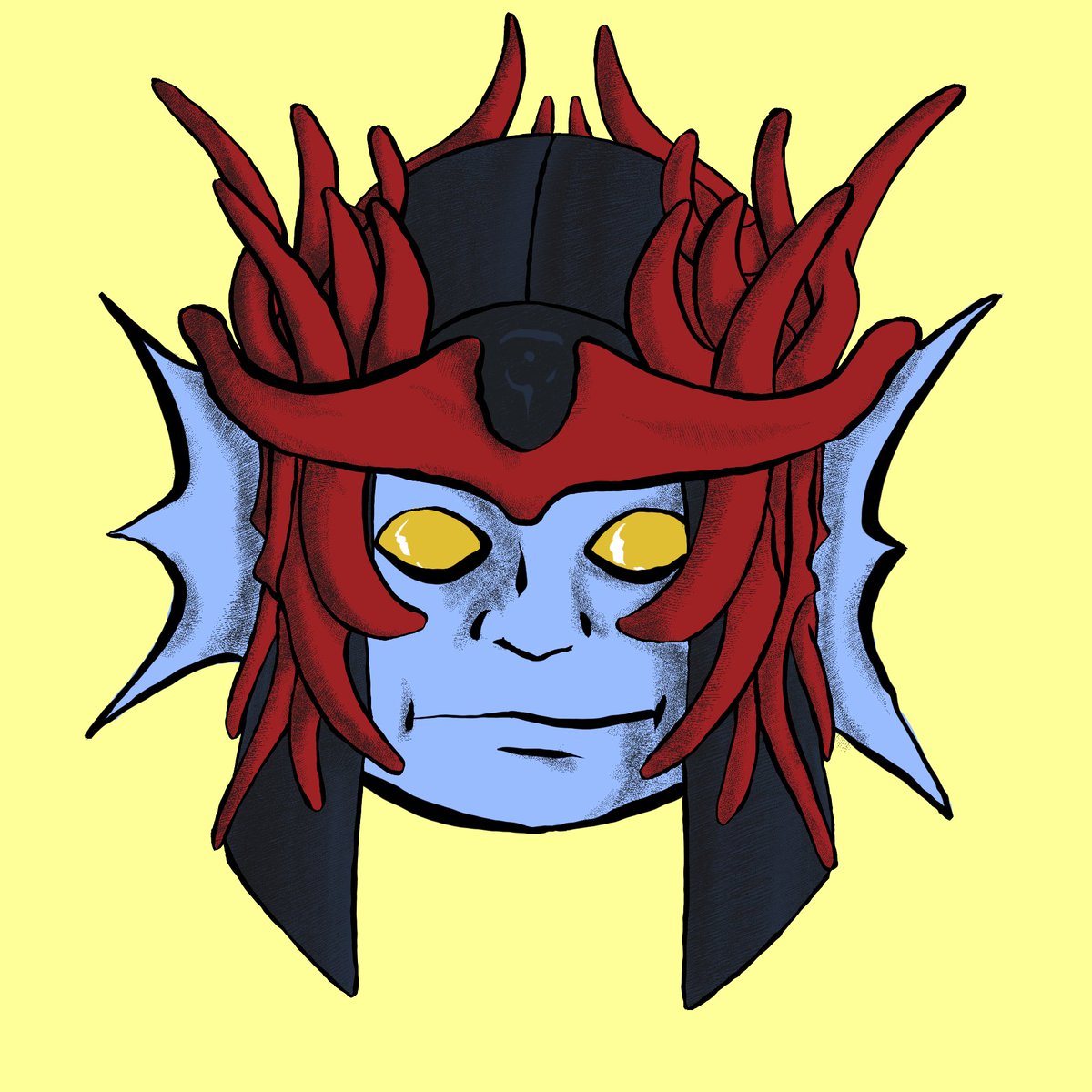 Here’s my DnD boy Pepper wearing a hat I traced from Baldurs Gate. #marypaintingparty
