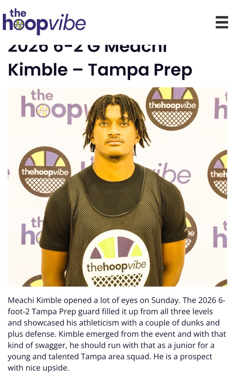 Write up from the hoop vibe showcase. This is motivation to always move forward and stay in the gym and get better blessed for the opportunity to play.