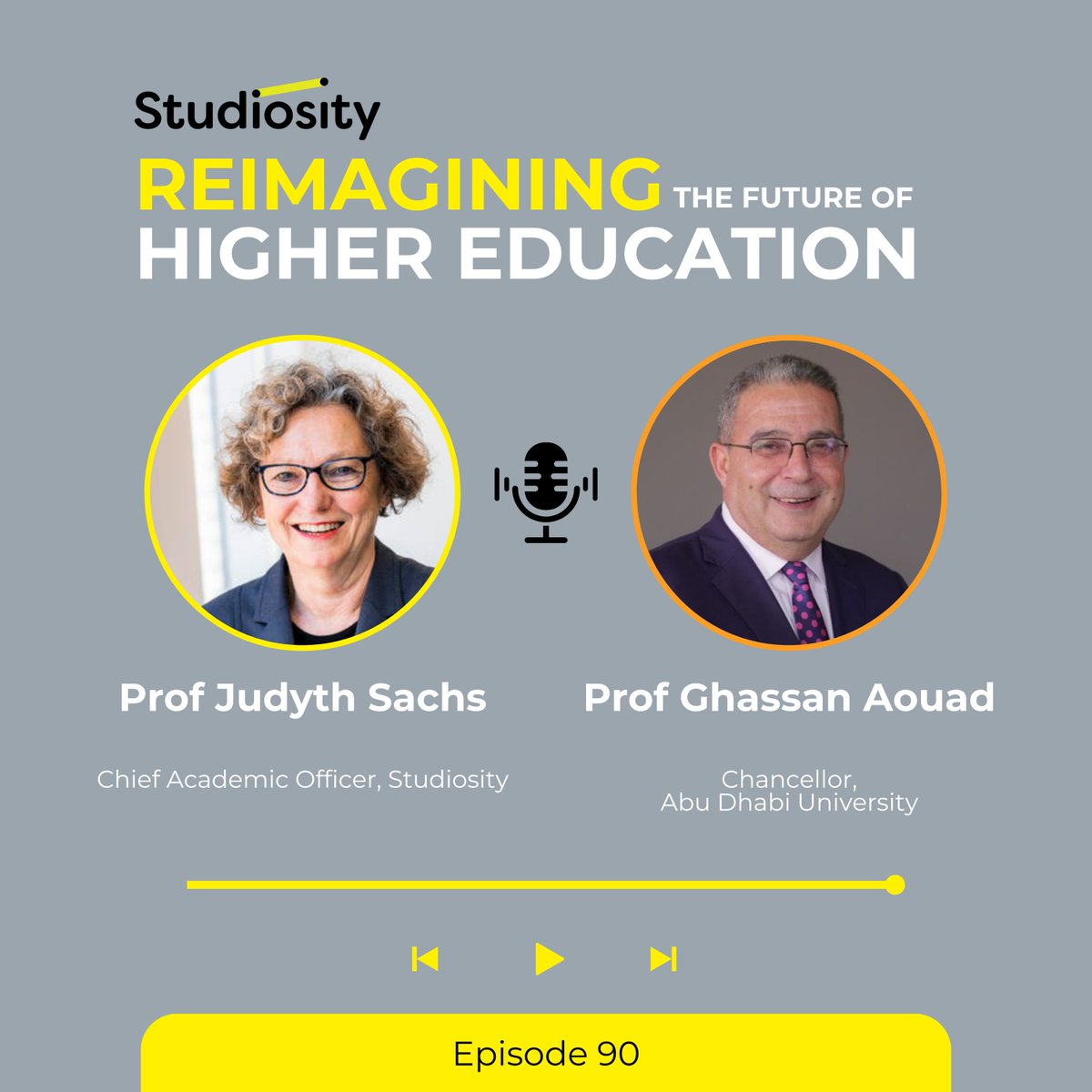 Studiosity (@studiosity) on Twitter photo Join Professor Ghassan Aouad, the Chancellor of <a href="/abudhabiuni/">Abu Dhabi University</a>, with Professor Judyth Sachs in this enlightening interview about his career and views on the future of education in #AbuDhabi. Listen wherever you get your podcasts: podcasts.apple.com/us/podcast/pro… Join Professor Ghassan Aouad, the Chancellor of <a href="/abudhabiuni/">Abu Dhabi University</a>, with Professor Judyth Sachs in this enlightening interview about his career and views on the future of education in #AbuDhabi. Listen wherever you get your podcasts: podcasts.apple.com/us/podcast/pro…