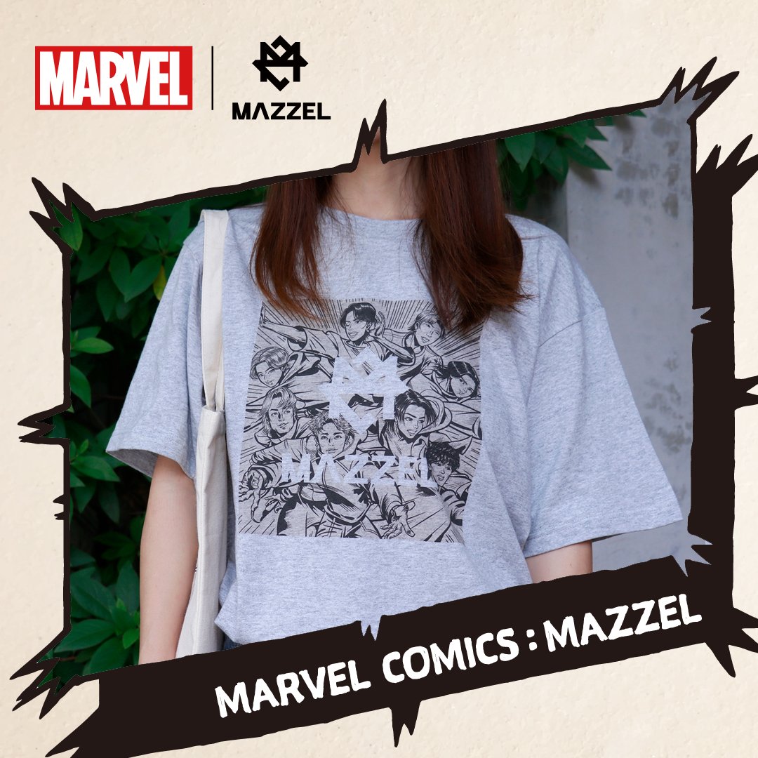 MAZZEL marvel 受注生産コラボTシャツ MAZZEL × MARVEL Tシャツ - メルカリ