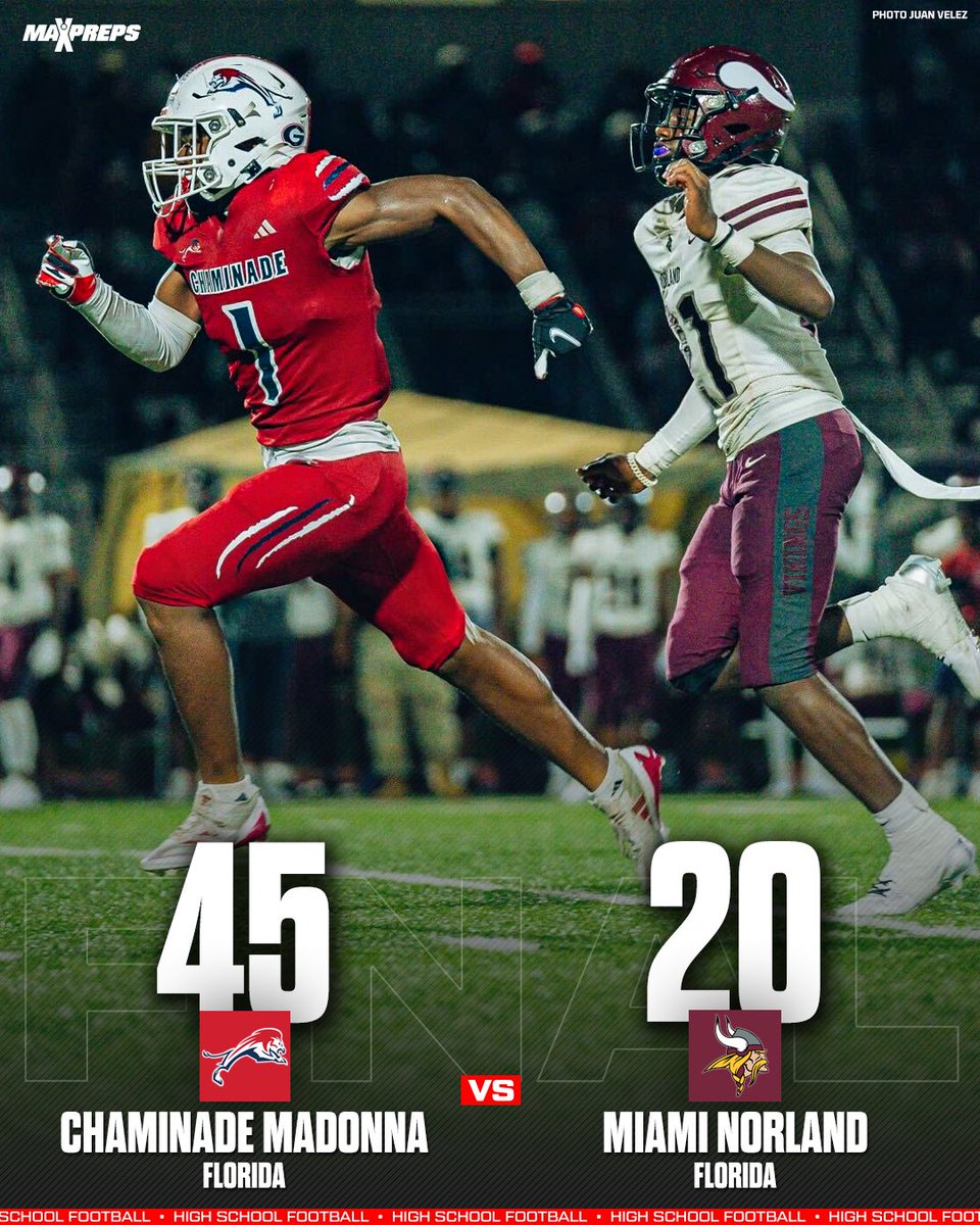 Chaminade Madonna (FL) DOMINATES Miami Norland (FL) in 45-20 home victory 

Top Games of the Week ⬇️
maxpreps.com/m/news/_ECqwke…