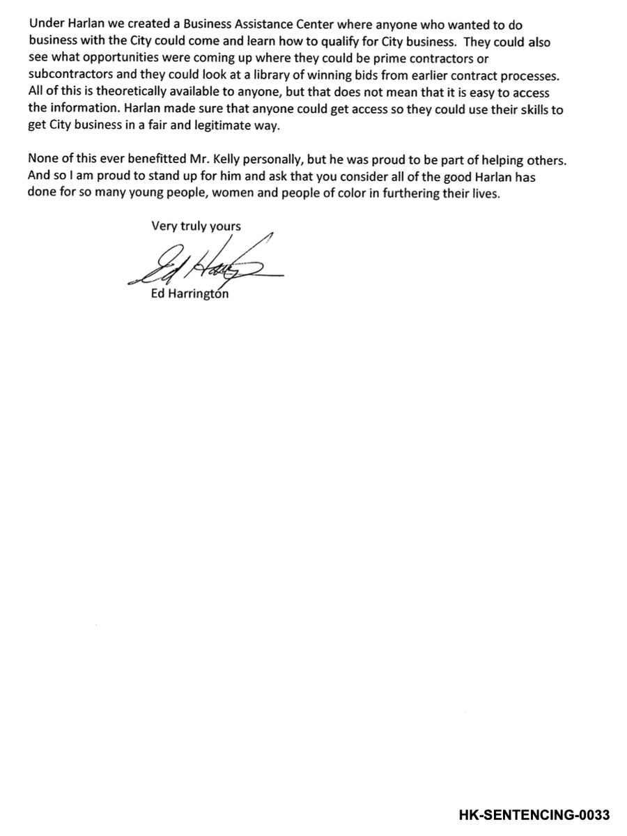 eddyharrysf's tweet photo. Ed Harrington is definitely an honest bureaucrat with no skeletons in his closet. 

Just please don't get mad at him for writing a letter in support of convicted corrupt Harlan Kelly https://t.co/iKV9TvnPip