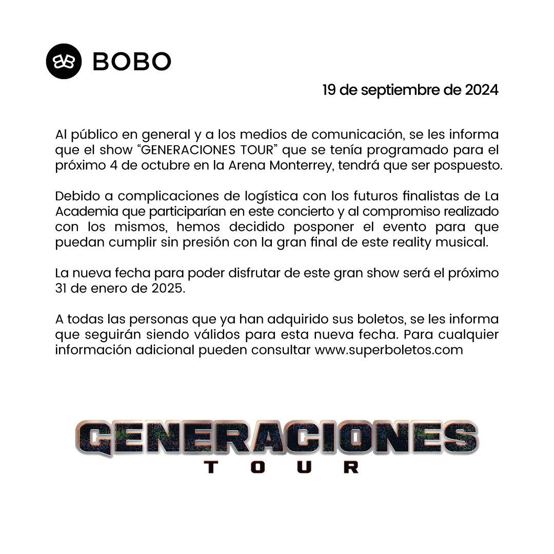 Generaciones Tour tweet media