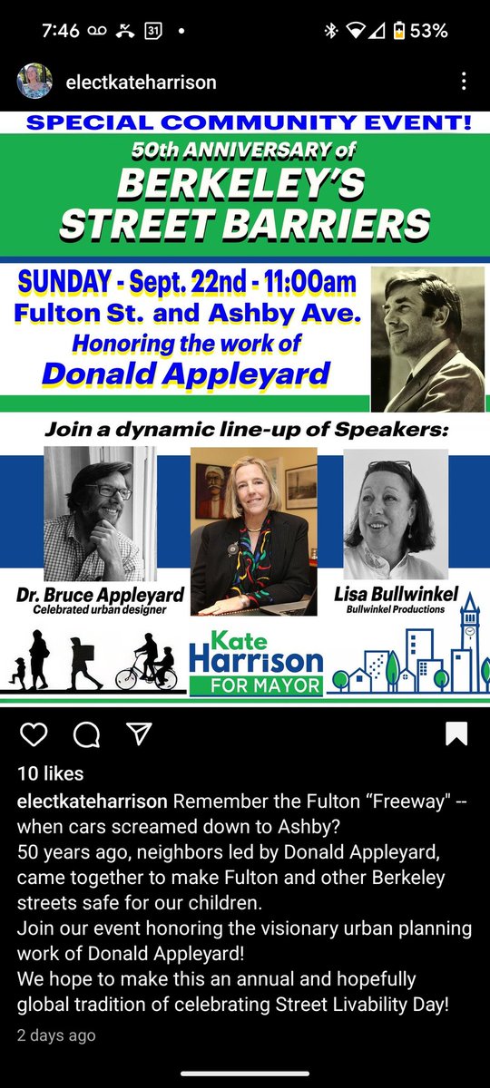 Bruce Appleyard (@docappleyard) on Twitter photo <a href="/UCBSafeTREC/">UC Berkeley SafeTREC</a> I hope you can help us get the word out on this celebration in your backyard of the (street livability) barriers and my Dad's work in what we hope will be the first of many Annual Street Livability Days!! Join us one and all! <a href="/sdpublicaffairs/">School of Public Affairs</a> <a href="/SDSU/">San Diego State University</a> <a href="/PSFA_SDSU/">PSFA at SDSU</a> <a href="/UCBSafeTREC/">UC Berkeley SafeTREC</a> I hope you can help us get the word out on this celebration in your backyard of the (street livability) barriers and my Dad's work in what we hope will be the first of many Annual Street Livability Days!! Join us one and all! <a href="/sdpublicaffairs/">School of Public Affairs</a> <a href="/SDSU/">San Diego State University</a> <a href="/PSFA_SDSU/">PSFA at SDSU</a>