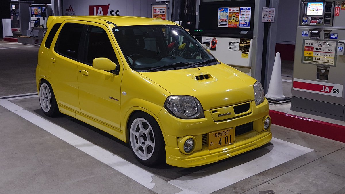 GAN0605's tweet photo. Keiワ復活〜！

・低走行中古エンジン載せ替え
・HT06/AR9スズスポタービン
・書き換えコンピュータ(レブ9000)
・軽量フライホイール
・強化クラッチ
・R06 NL6イグニッションコイル流用
・BRIDEジータ3

載せ替え場所の提供 @ootahyoug
載せ替えのお手伝い @soccer153692 

あざしたー！！❤ https://t.co/ZAuXHSC8XZ