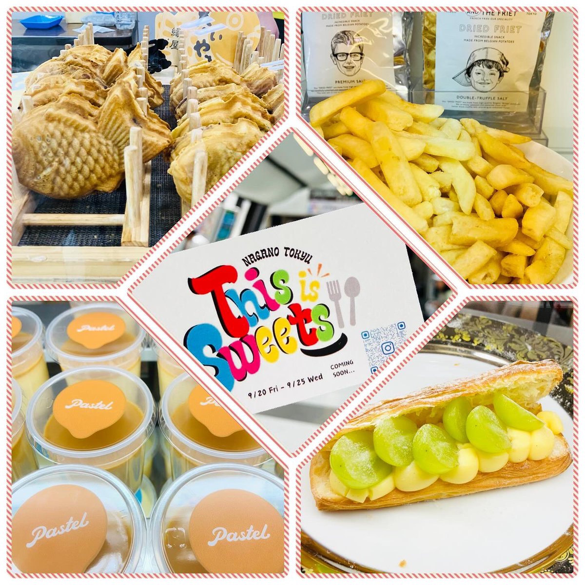 naganotokyu's tweet photo. .
🥳本日初日
#thisissweets
全国から厳選した人気スイーツが大集合🥰
普段並ばないと買えない商品やここでしか買えない商品も🙌
ご来店お待ちしてます🍭
インフルエンサーさん達が
今回の催事のステキな投稿をしてくれてます🤗
@thisissweets_naganotokyu https://t.co/MOTUwCNao7