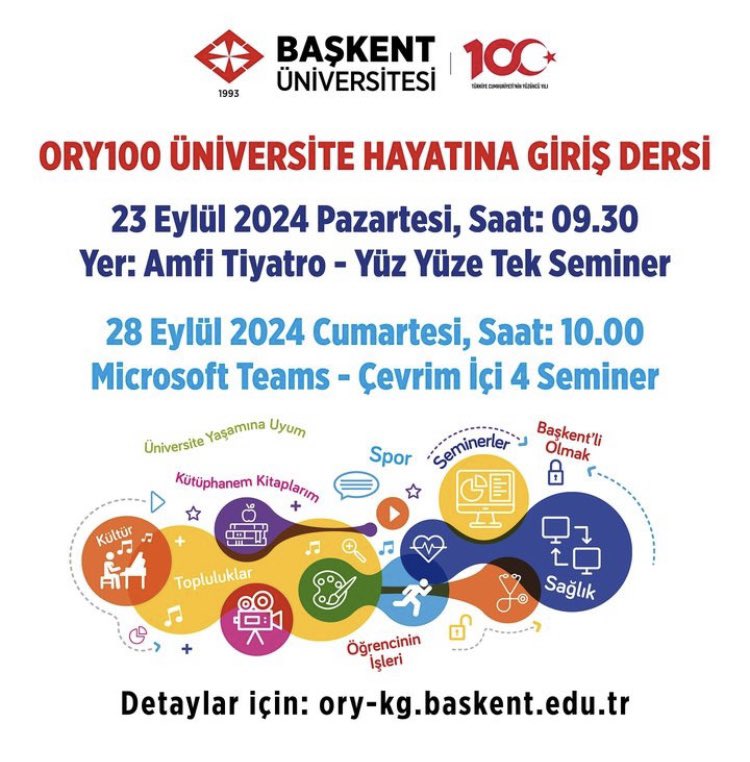 2024-2025 Akademik Yılında aramıza katılacak öğrencilerimize duyurulur.