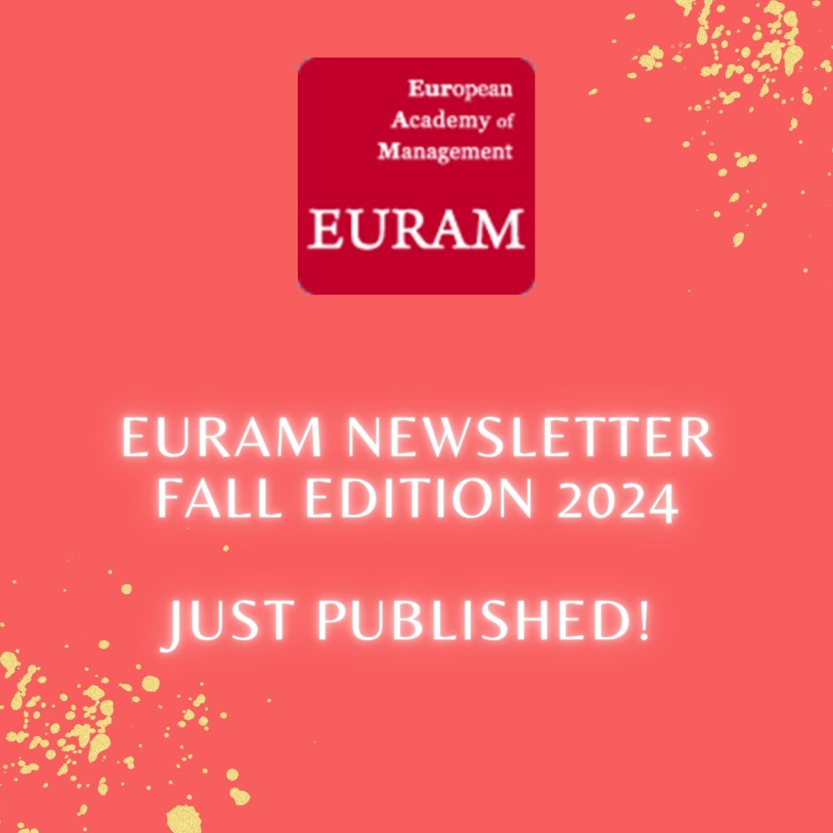 EURAM: Newsletter Fall Edition just published here bit.ly/41vwl6b. News about EURAM and from members / LJ