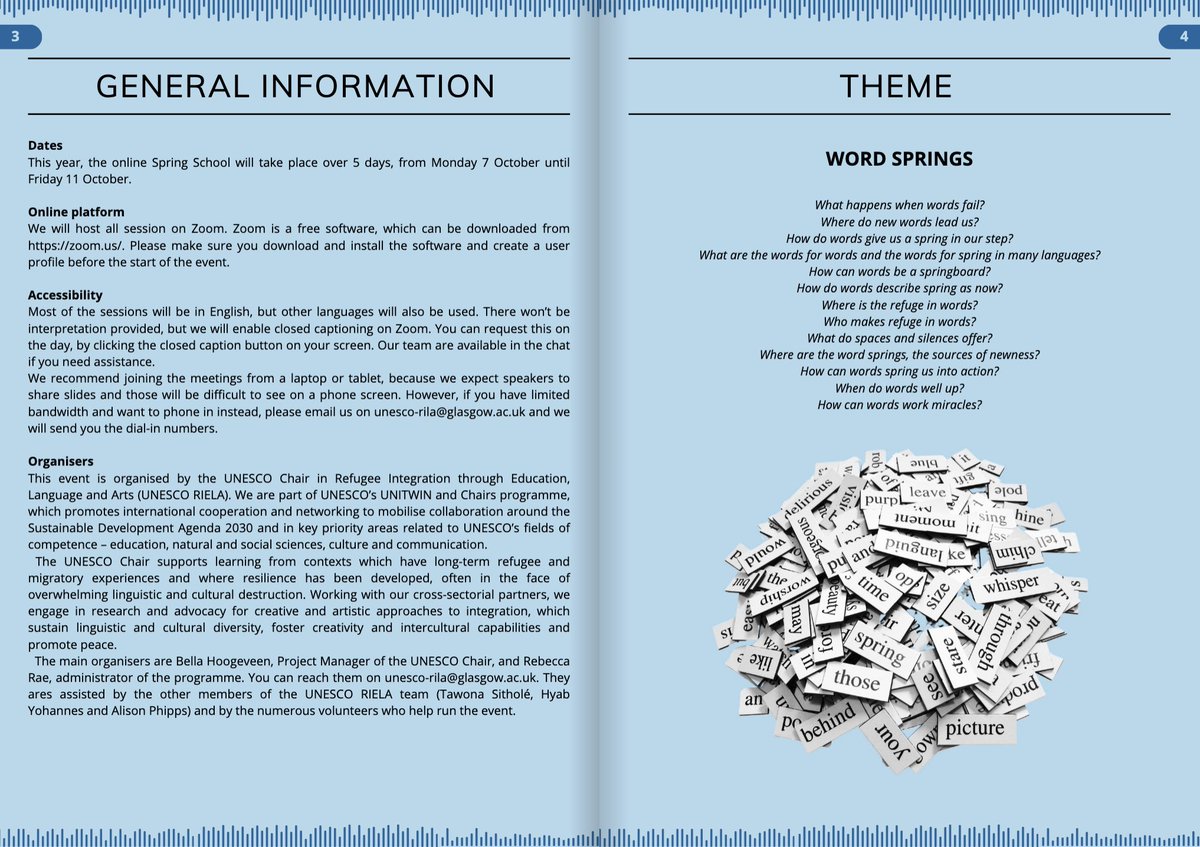 margarida_vlc's tweet photo. 🌍✨ Excited to participate in Word Springs 2024 organized by @UofGUnescoRILA! I’ll be co-presenting with Catherine Gosselin-Lavoie from @UMontreal on exploring refugee narratives through multimodal learning #SocialJustice #Multiliteracies #Identities 🗓️👉https://t.co/yAvl6vLPtr https://t.co/vaWSazHmlu