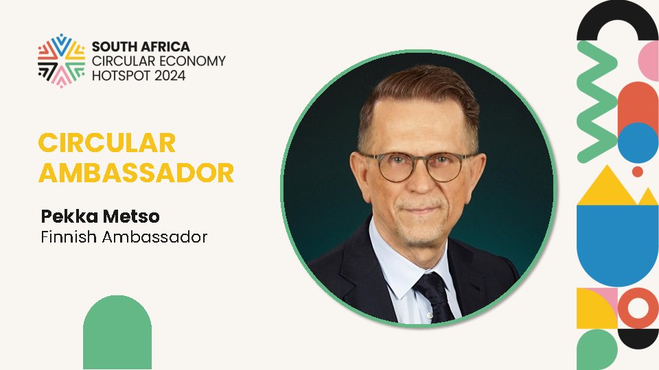 SustainaBizKe's tweet image. Speaking now #CircularAmbassador Pekka Metso Finnish Ambassador
#SACEH24
@SustainaBizKe @AfriCANcircular @TheRockGroupbiz @CSIR @NLEmbassyinSA @dschoolUCT @WWFSouthAfrica @awqafsa @NLinSouthAfrica @RVO_Nederland @FinEmbPretoria