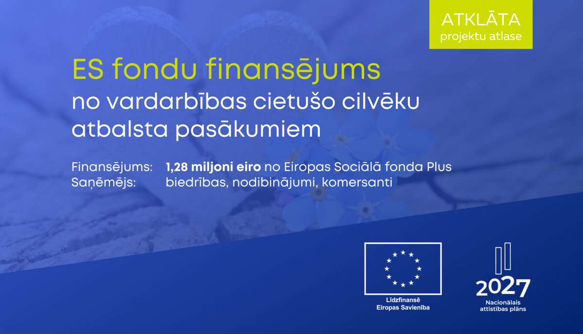 📢Pieejams #ESfondi finansējums, lai īstenotu un izstrādātu  jaunas pieejas 👥atbalsta pakalpojumu sniegšanā no vardarbības cietušām personām.

Iesniegšanas termiņš: 📨21. oktobris.
Semināra materiāli ir šeit: cfla.gov.lv/lv/notikums/ve…

<a href="/Lab_min/">Labklājības min</a> <a href="/Zemgalei_lv/">Zemgales NVO Centrs</a> <a href="/KurzemesNVO/">Kurzemes NVO</a> @alianse