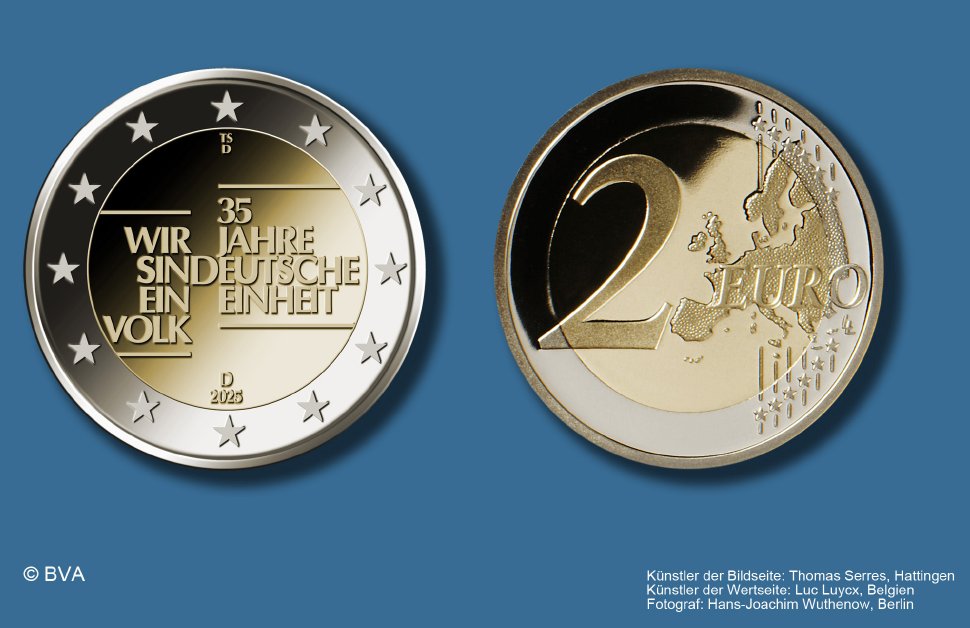 #Deutschland im Jahr 2024: An dieser #Münze ist alles falsch: ein rein graphischer Entwurf für ein Münzrelief, eine Bildgestaltung, die der Eigenschaft der Münze als runde Form nicht gerecht wird. Und "Wir sind ein Volk", wie hilf- und einfallslos  <a href="/BundesKultur/">BKM Kultur & Medien</a>, <a href="/BMF_Bund/">Bundesministerium der Finanzen</a>