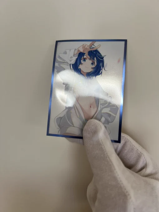スリーブの実物② 