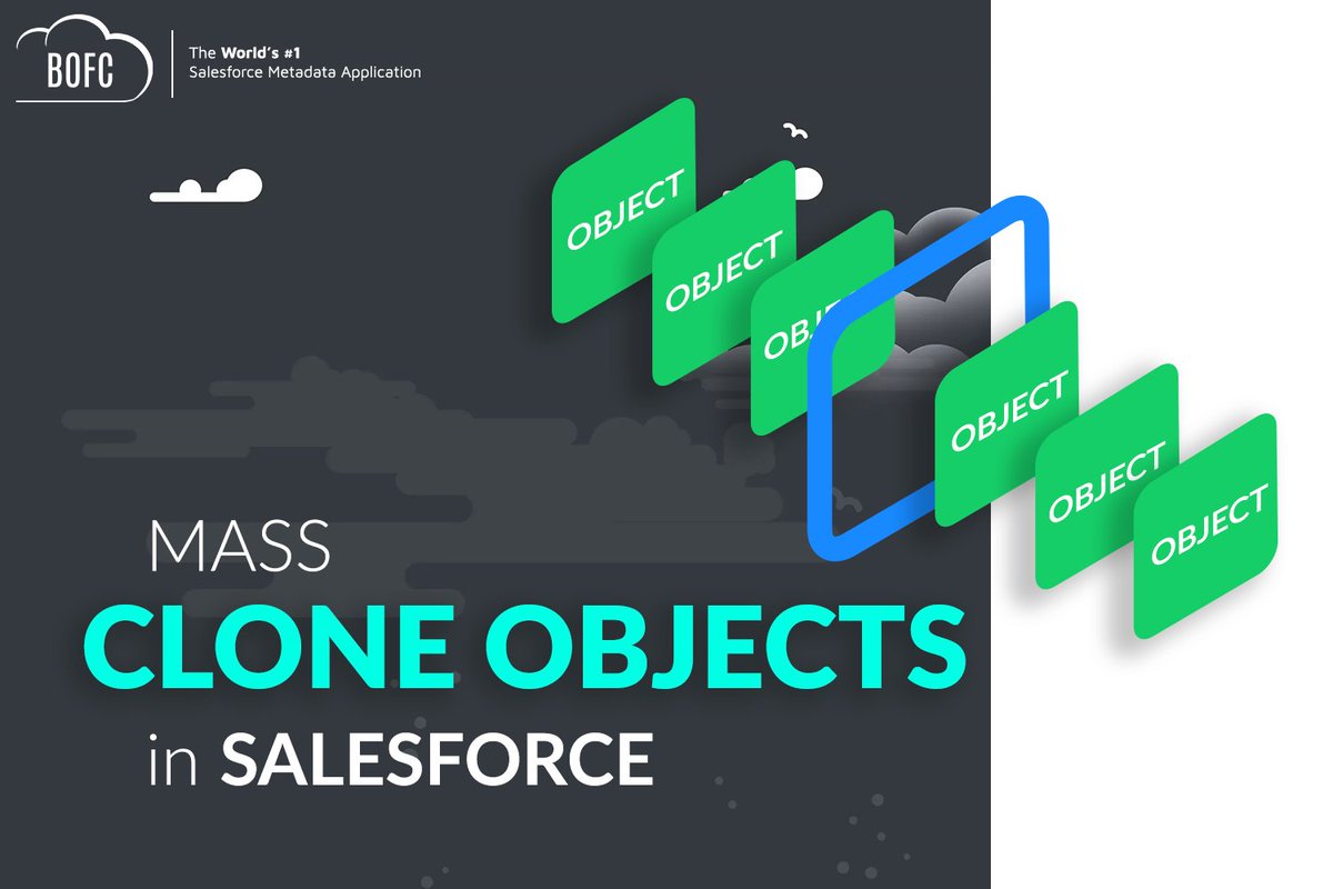 SalesforceBOFC's tweet photo. Say goodbye to manual object cloning in #salesforce, a time-consuming and error-prone task. #BOFC is an efficient solution for cloning multiple Salesforce objects with just a few clicks. - https://t.co/NlYobvpWOy

#CloneObjects #SalesforceObjects #Blog https://t.co/YclSSJ7ejM