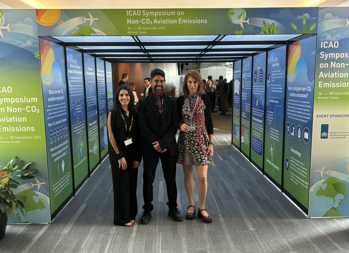 ✈️#ECHOES project has showcased its contributions to #ContrailPrevention, in collaboration with the <a href="/SESAR_JU/">SESAR JU🇪🇺✈️</a>, at the <a href="/icao/">ICAO</a> Symposium on Non-CO₂ Aviation Emissions.

📍 #Montreal, Canada.

#Sustainability #Aviation #GreenFuture #ClimateAction #CINEA #Startical