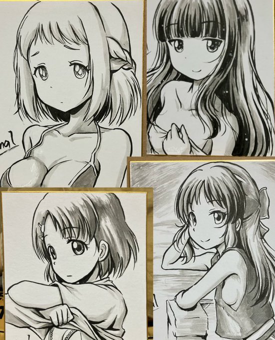 22日歌姫庭園にて頒布予定の色紙です 