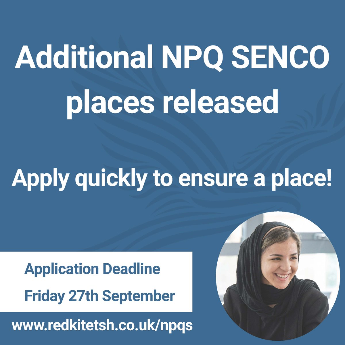 We’re excited to announce the availability of additional NPQ SENCO places! Act fast to secure your spot before they fill up.

Additionally, we have a limited number of funded places for Headship and Maths NPQs. Once they’re gone, they’re gone - so apply now and don’t miss out!