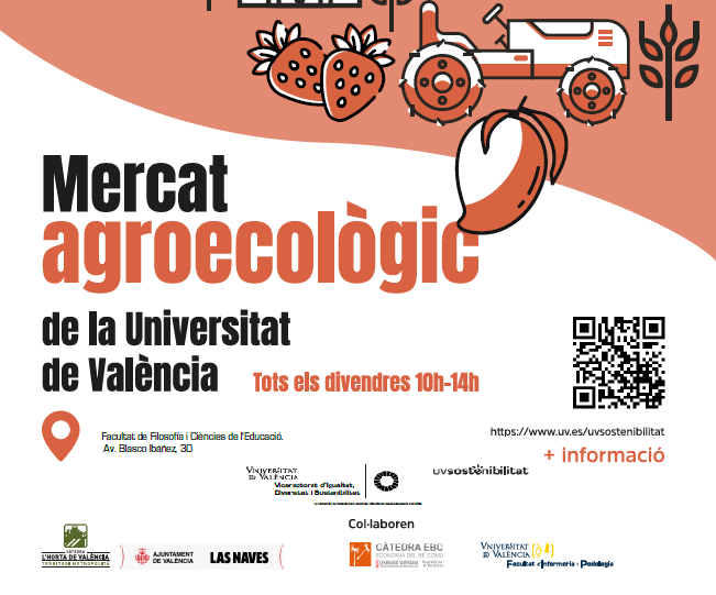Sostenible_UV's tweet photo. Hui, Mercat Agroecològic en la Facultat de Filosofia i Ciències de l'Educació. Perquè una altra forma de producció i consum és possible https://t.co/9yQGQjxrQd